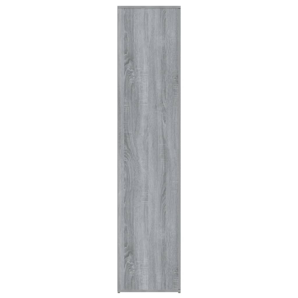 skoskab 80x39x178 cm konstrueret træ grå sonoma-eg
