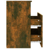 sengeborde 2 stk. 50x32x60 cm røget egetræsfinish