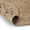 gulvtæppe 180 cm flettet jute rundt