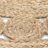gulvtæppe 180 cm flettet jute rundt