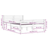 sengeramme 140x200 cm massivt træ hvid
