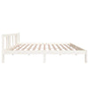 sengeramme 160x200 cm massivt træ hvid
