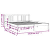sengeramme 160x200 cm massivt træ hvid