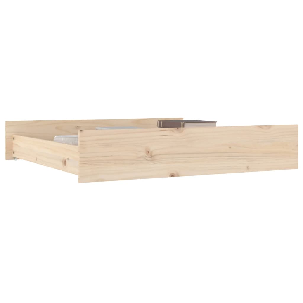 sengeskuffer 2 stk. massivt fyrretræ