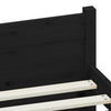 sengeramme 90x200 cm massivt træ sort