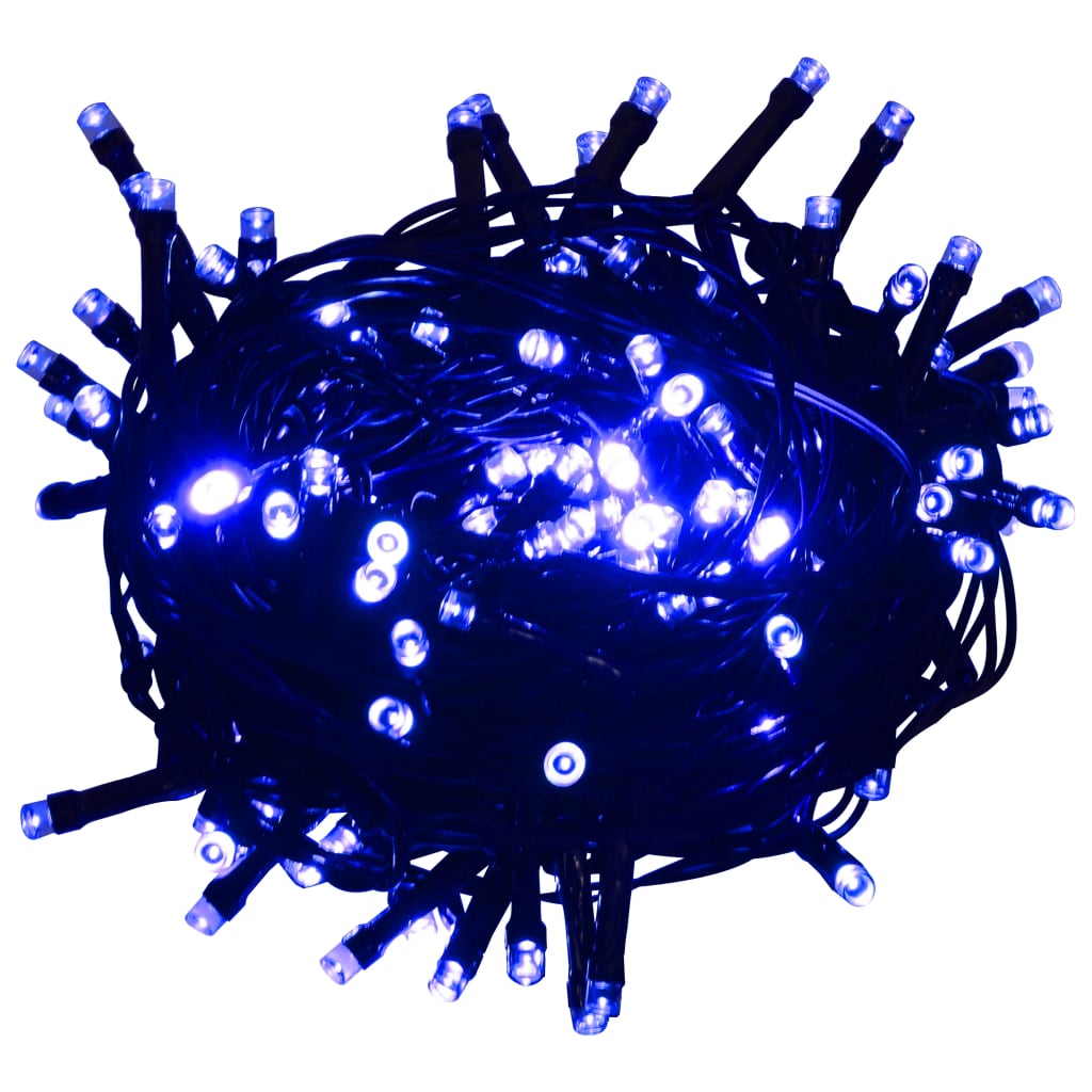 LED-lyskæde med 600 LED'er 60 m PVC blå