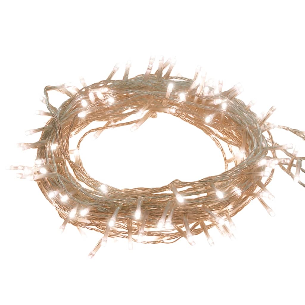 LED-lyskæde med 400 LED'er 40 m PVC varm hvid