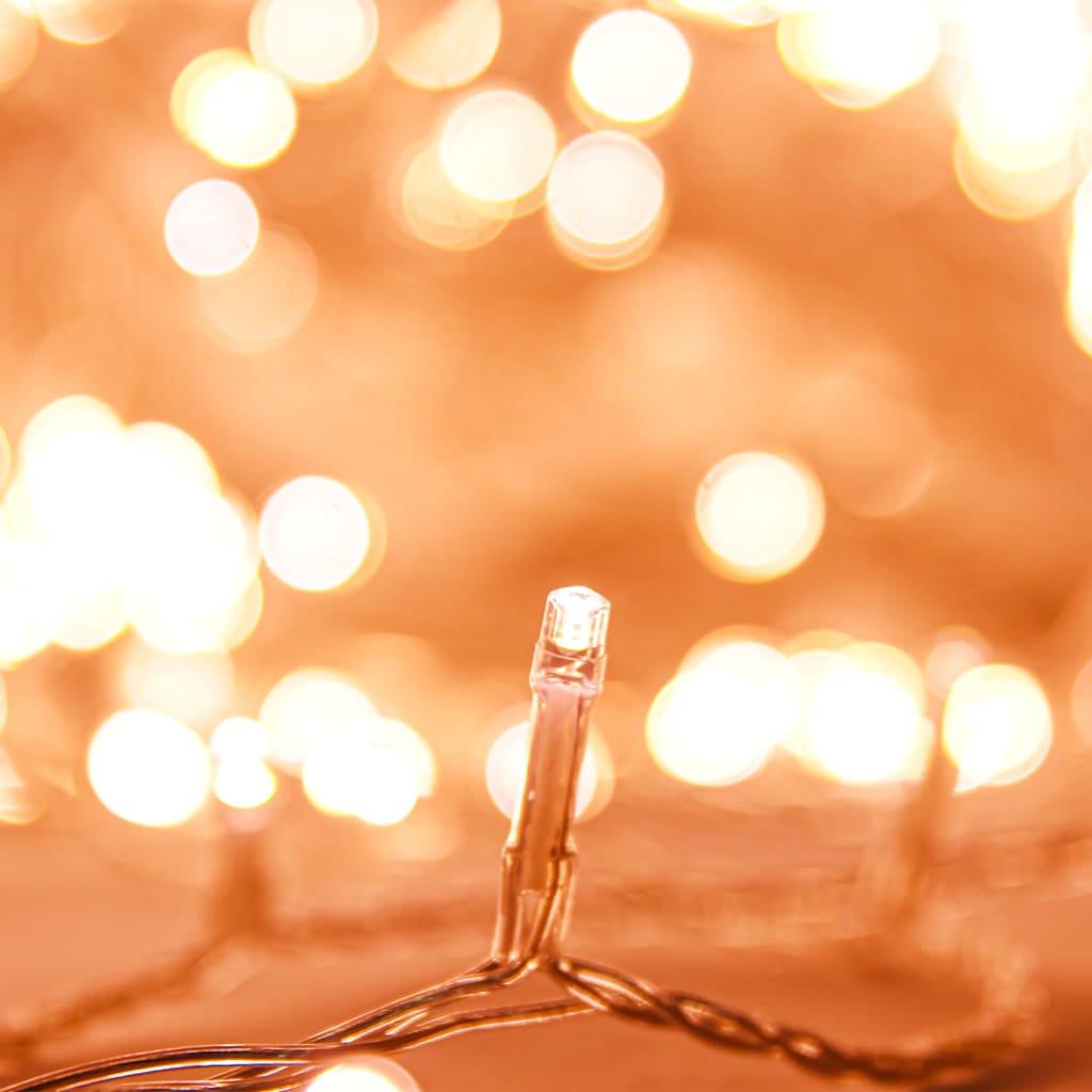 LED-lyskæde 1000 LED'er 100 m PVC varmt hvidt lys