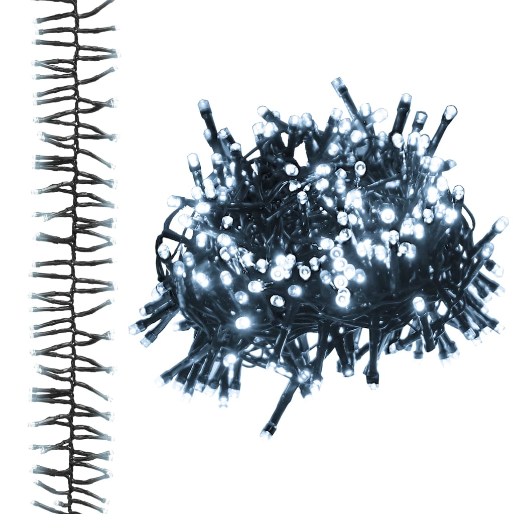 LED-lyskæde 3000 LED'er 23 m PVC koldt hvidt lys