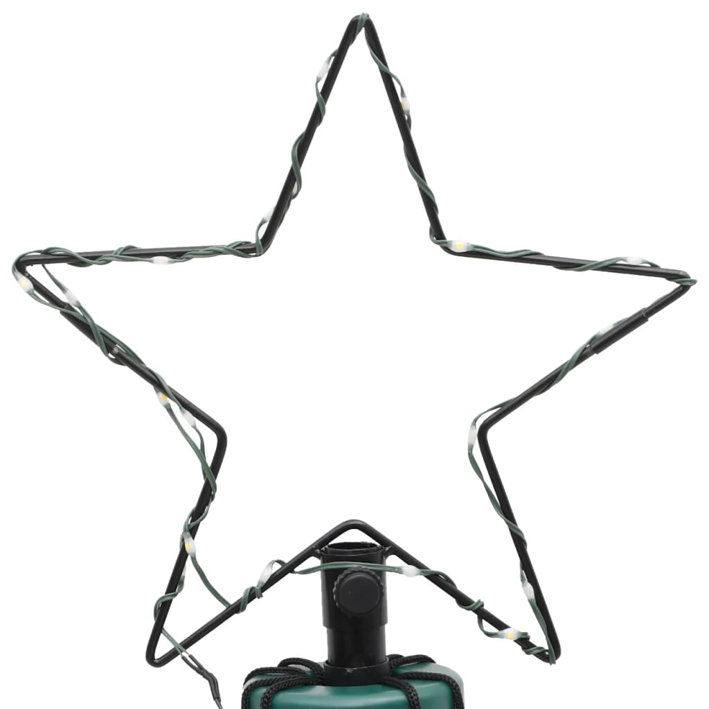 juletræ med spyd 108 LED'er 180 cm koldt hvidt lys