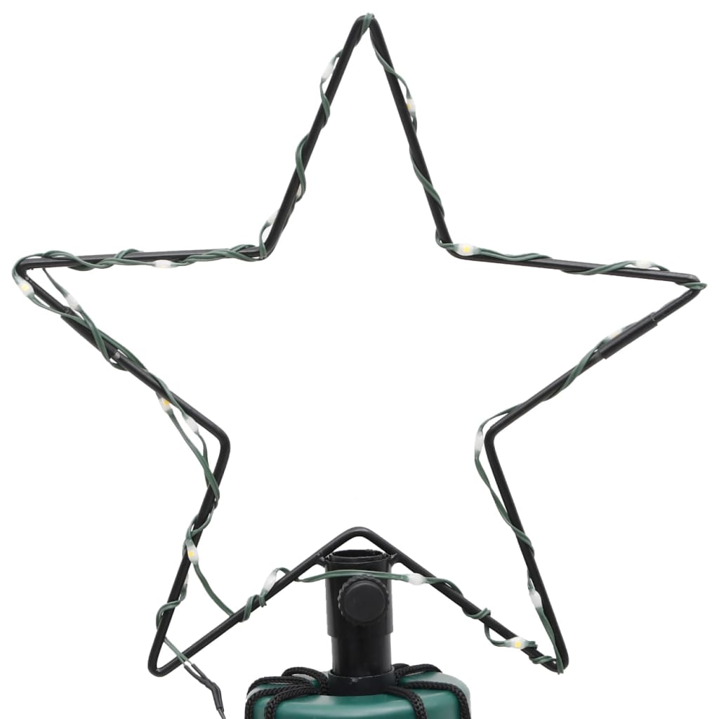 juletræ med spyd 108 LED'er 180 cm farverigt lys