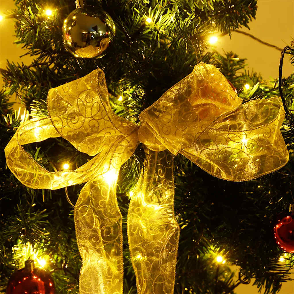 julekaktus med fod og LED-lys 180 cm PVC grøn