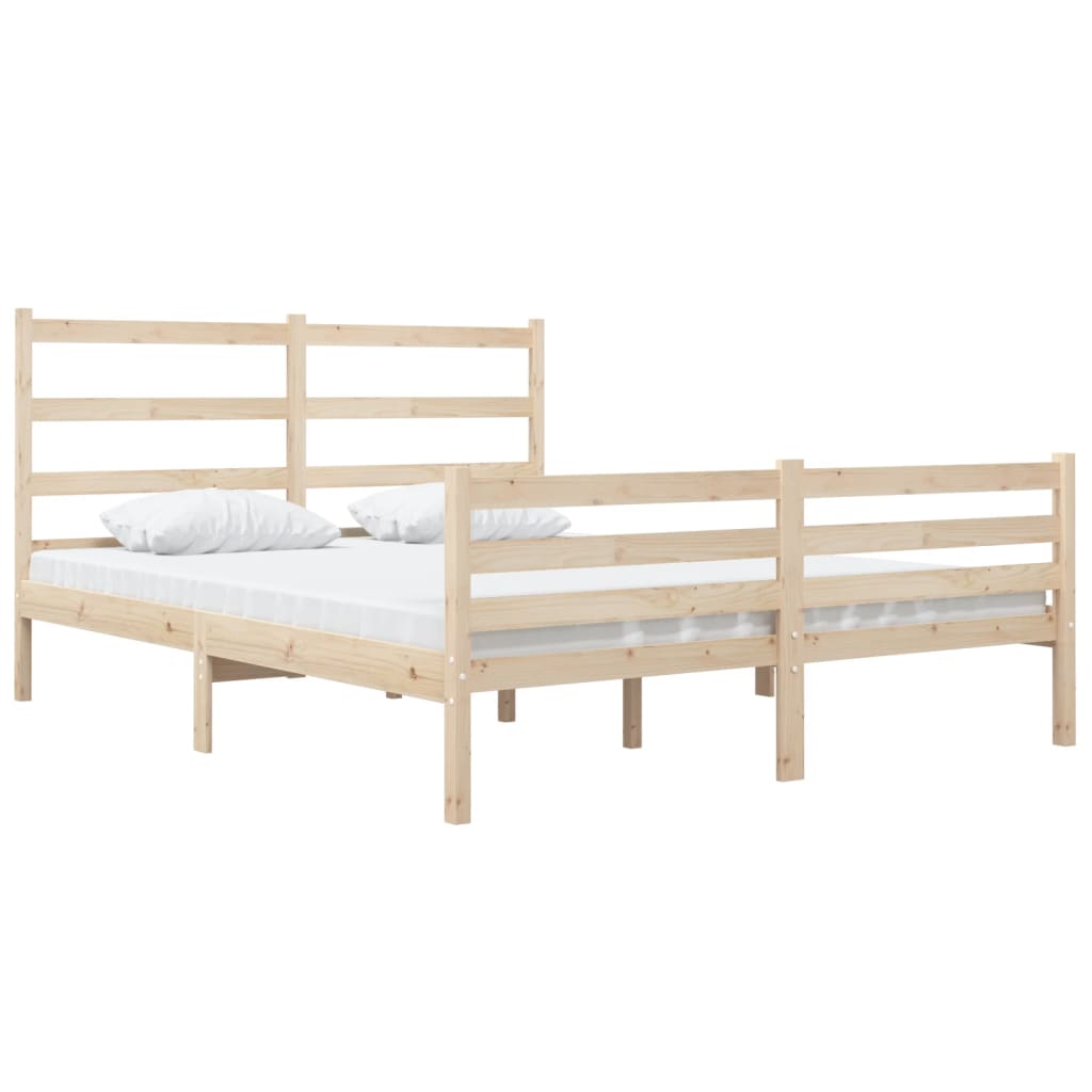 sengeramme 120x190 cm massivt fyrretræ