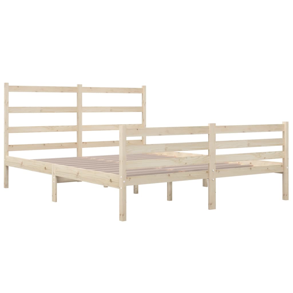 sengeramme 120x190 cm massivt fyrretræ