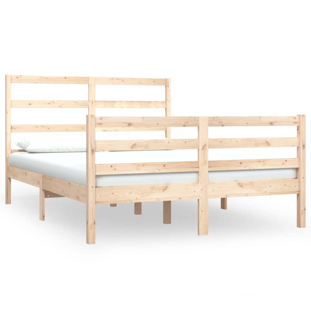 sengeramme 120x190 cm massivt fyrretræ