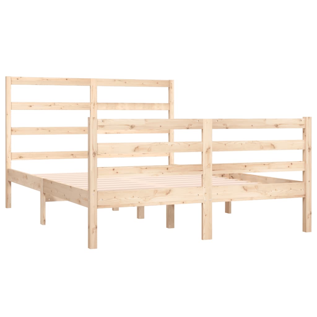 sengeramme 120x190 cm massivt fyrretræ