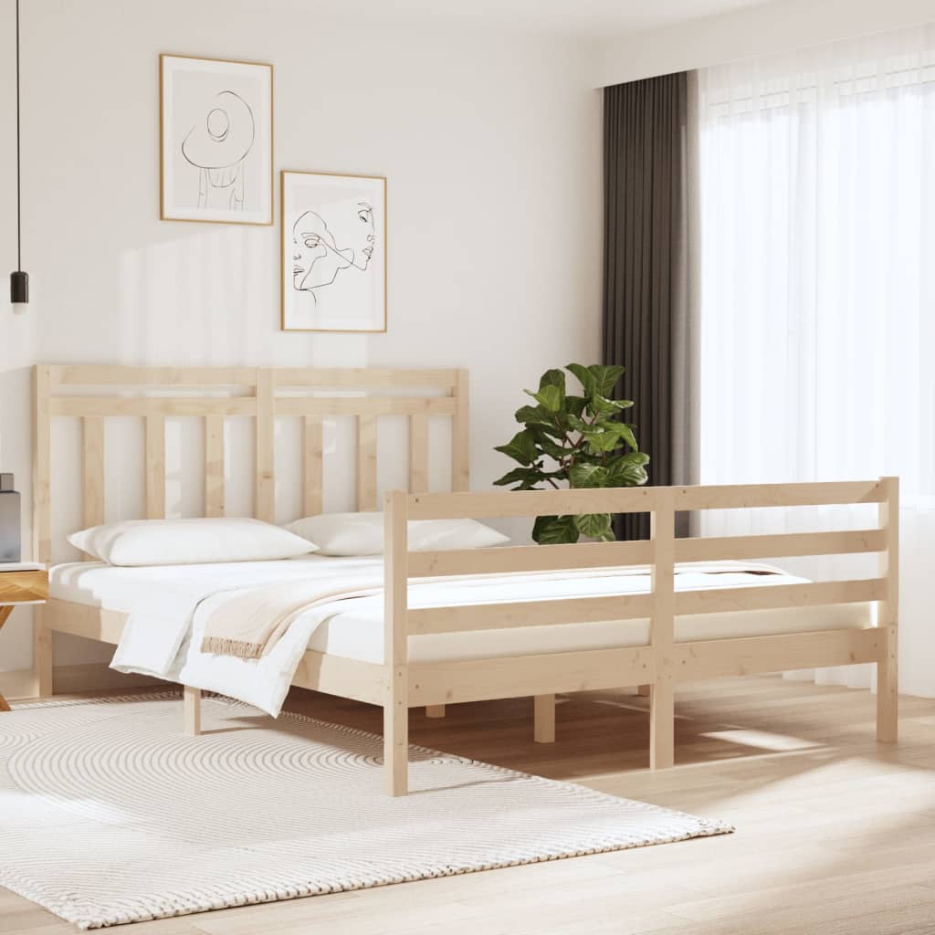 sengeramme 120x190 cm massivt træ