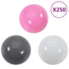 legetelt med 250 bolde 133x140 cm prinsessetema pink