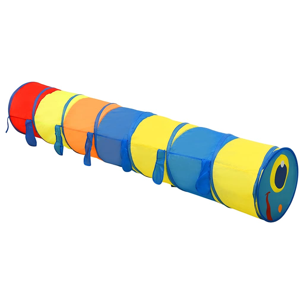 legetunnel til børn 245 cm 250 bolde polyester flerfarvet
