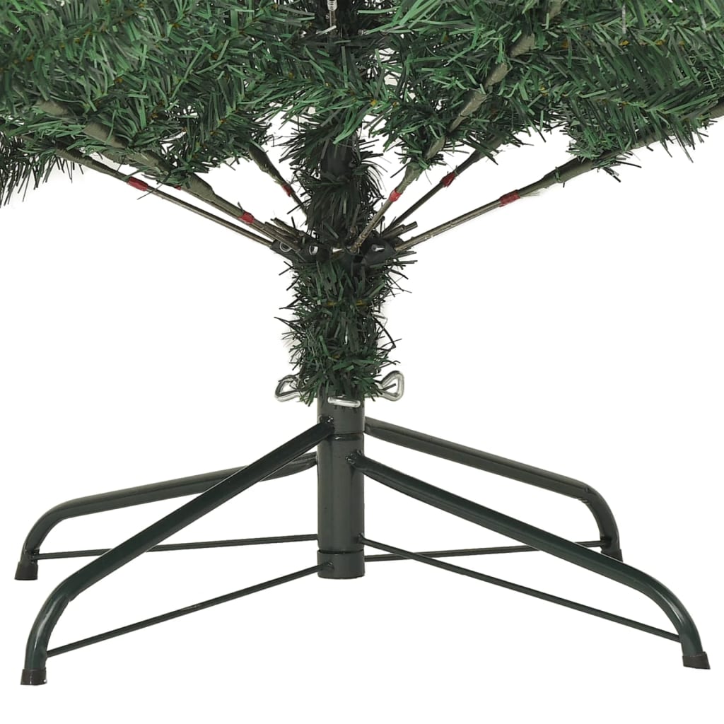 kunstigt juletræ med juletræsfod 210 cm PVC