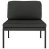 2-personers havesofa med hynder aluminium antracitgrå