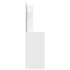 makeupbord med spejl 74,5x40x141 cm hvid