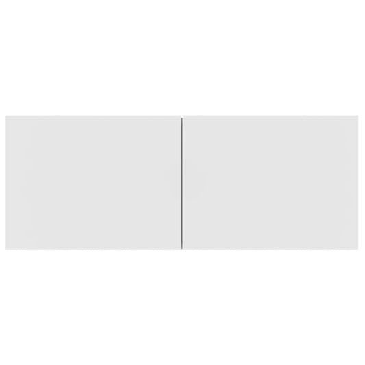 tv-skabe 2 stk. 80x30x30 cm konstrueret træ hvid