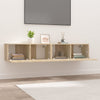 tv-skabe 2 stk. 80x30x30 cm konstrueret træ sonoma-eg