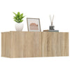 tv-skabe 2 stk. 80x30x30 cm konstrueret træ sonoma-eg