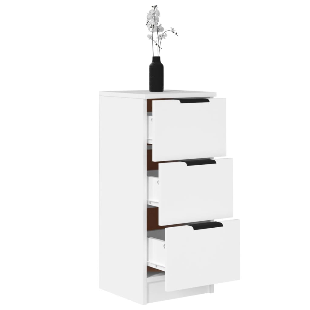 skænk 30x30x70 cm konstrueret træ hvid