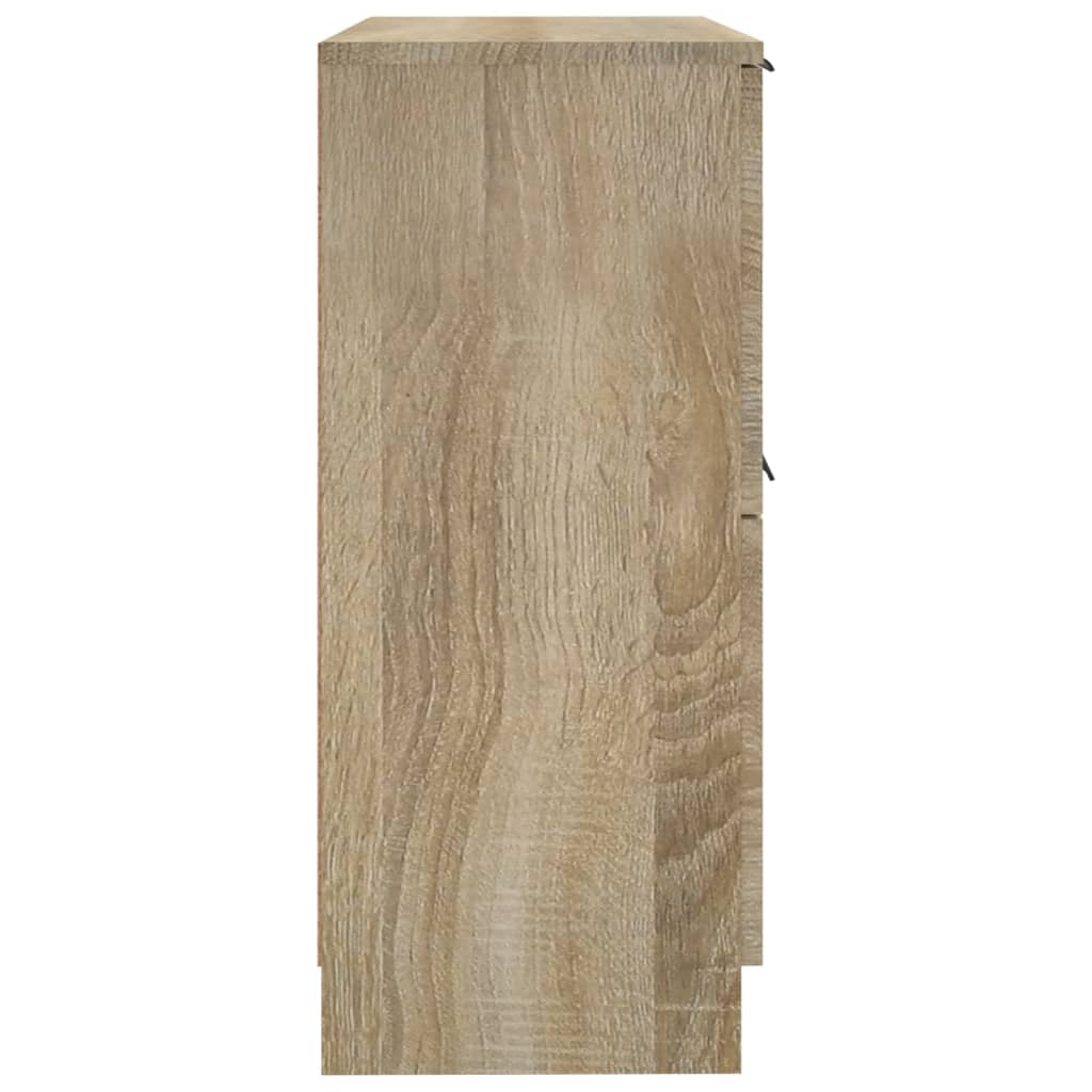 skænke 2 stk. 30x30x70 cm konstrueret træ sonoma-eg