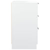 sengebord 40x36x65 cm hvid