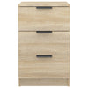 sengeborde 2 stk. 40x36x65 cm sonoma-eg