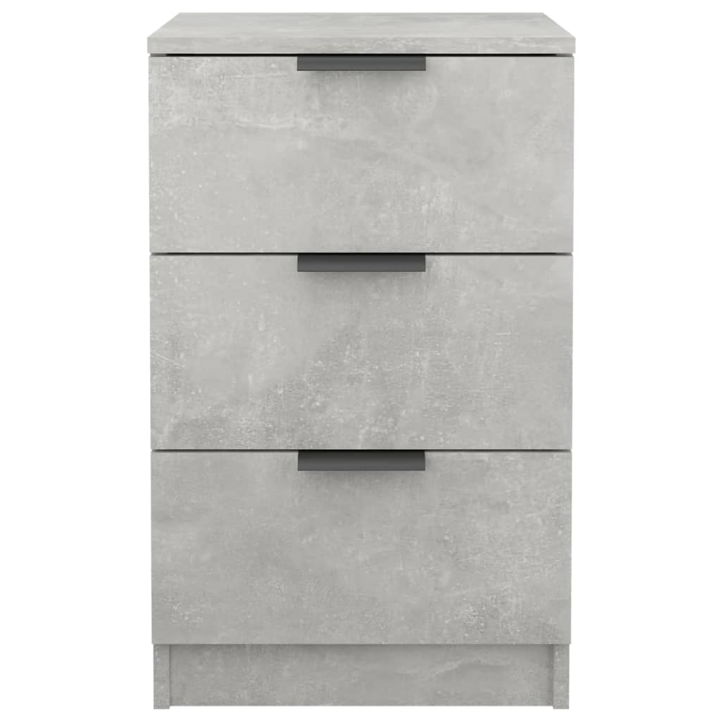 sengebord 40x36x65 cm 2 stk. betongrå