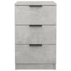 sengebord 40x36x65 cm 2 stk. betongrå