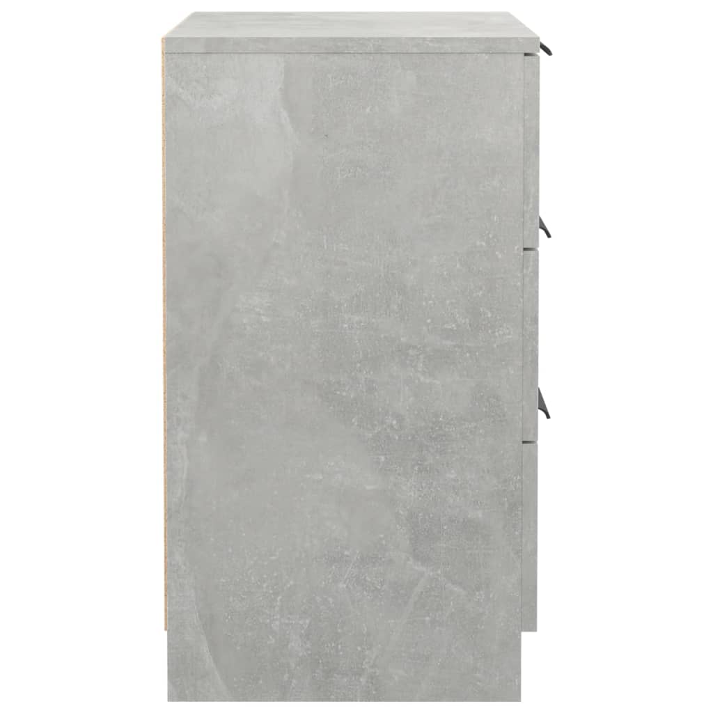 sengebord 40x36x65 cm 2 stk. betongrå