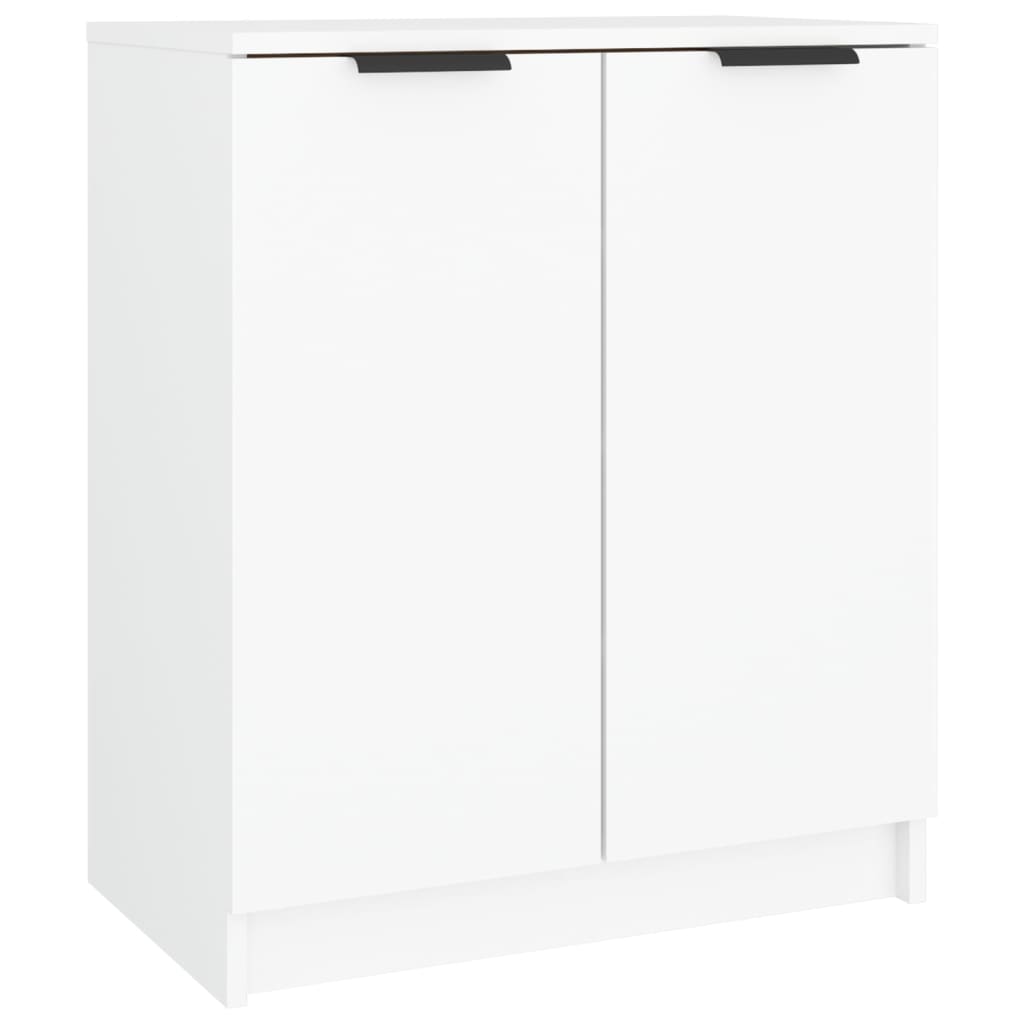 skoskab 59x35x70 cm konstrueret træ hvid