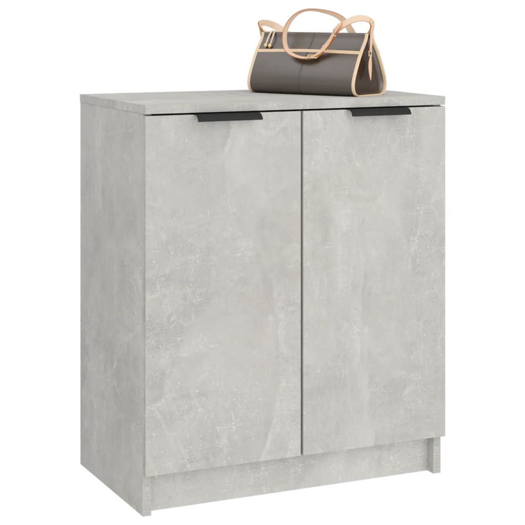 skoskab 59x35x70 cm konstrueret træ betongrå