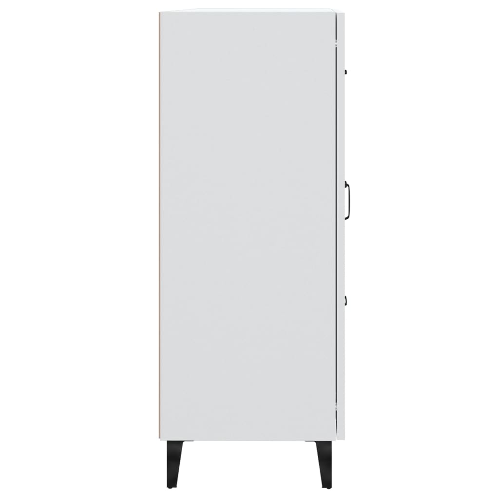 skænk 69,5x34x90 cm konstrueret træ hvid