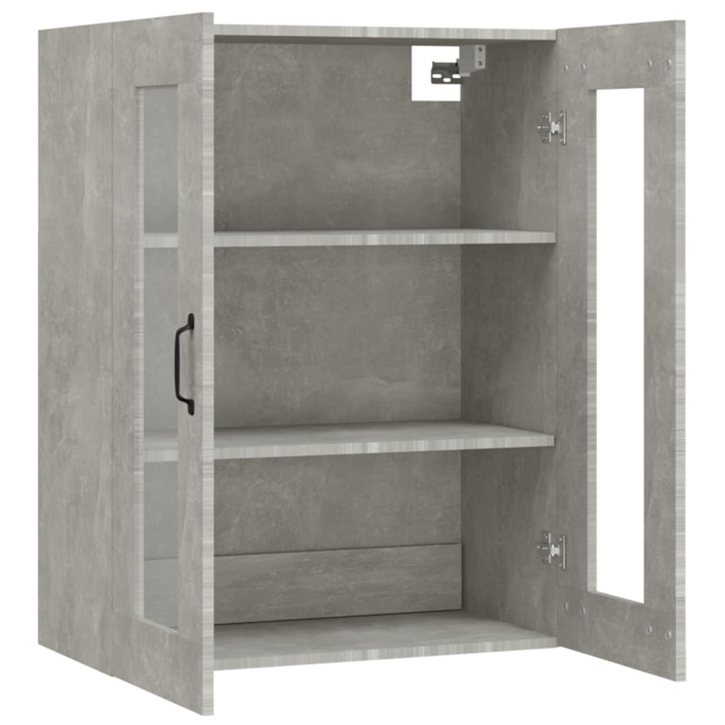 vægskab 69,5x34x90 cm betongrå