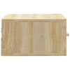 væghængte sengeborde 2 stk. 35x35x20 cm sonoma-eg