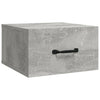 væghængte sengeborde 2 stk. 35x35x20 cm betongrå