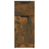 skænke 2 stk. 30x30x70 cm konstrueret træ røget egetræ
