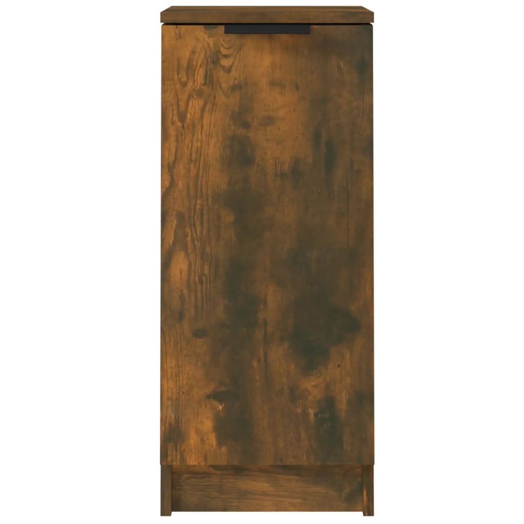 skænke 2 stk. 30x30x70 cm konstrueret træ røget egetræ