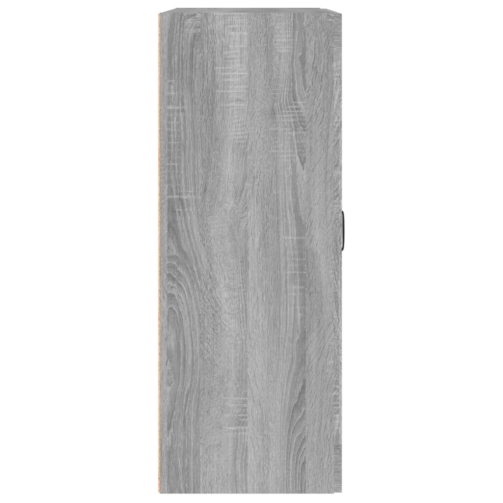 vægskab 69,5x32,5x90 cm grå sonoma-eg