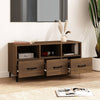 tv-bord 102x35x50 cm konstrueret træ brun egetræsfarve