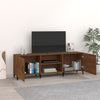 tv-bord 150x30x50 cm konstrueret træ brun egetræsfarve