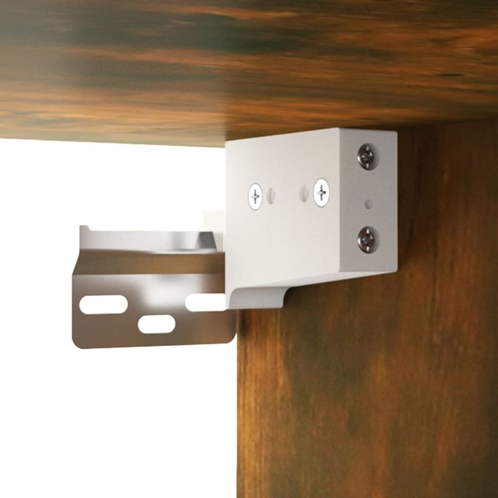 tv-skabe 2 stk. 80x30x30 cm konstrueret træ røget egetræ