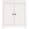skænke 2 stk. 70x35x80 cm massivt fyrretræ hvid