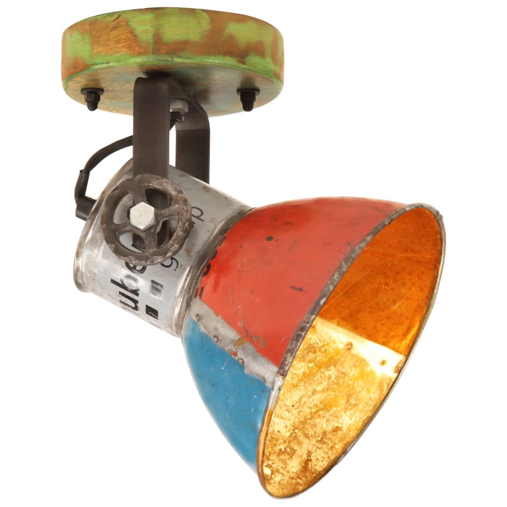 væg-/loftlamper 2 stk. 17x24 cm E27 genbrugsmaterialer